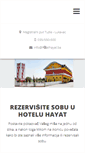 Mobile Screenshot of hotelhayat.ba